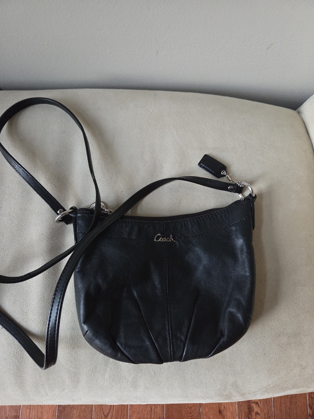 Coach Black Leather Small Crossbody Bag